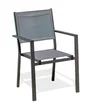 Fauteuil de jardin en aluminium, DCB GARDEN Tolede, gris/argent