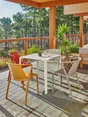 Fauteuil de jardin en polypropylène, FADO, taupe