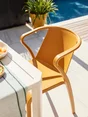 Fauteuil de jardin en polypropylène, FADO EZPELETA, moutarde