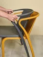 Fauteuil de jardin en polypropylène, FADO EZPELETA, gris/argent