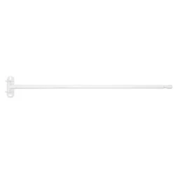 Kit de tringle à rideau Porte Diam.13 mm blanc 60 à 100 cm