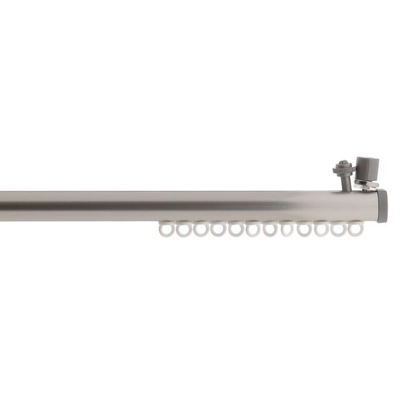 Kit de tringle à rideau Porte nickel 120 cm