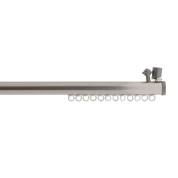 Kit de tringle à rideau Porte nickel 120 cm