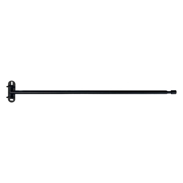 Kit de tringle à rideau Porte Diam.13 mm noir 60 à 100 cm