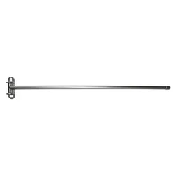 Kit de tringle à rideau Porte Diam.13 mm nickel 60 à 100 cm