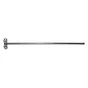 Kit de tringle à rideau Porte Diam.13 mm nickel 60 à 100 cm