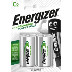 Lot De 2 Piles Rechargeable Lr14, 2200 Mah, Energizer