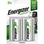 Lot De 2 Piles Rechargeable Lr20 D, 2500 Mah, Energizer