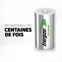 Lot De 2 Piles Rechargeable Lr20 D, 2500 Mah, Energizer