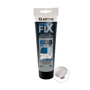 Colle fixation int/ext polymere axton extremfix blanc tube 200ml