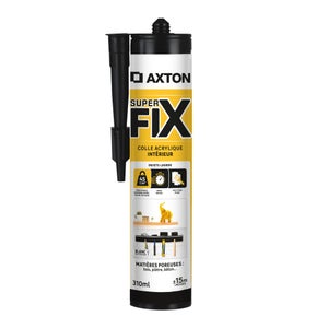 Colle fixation interieur acrylique axton superfix blanc cart 310ml