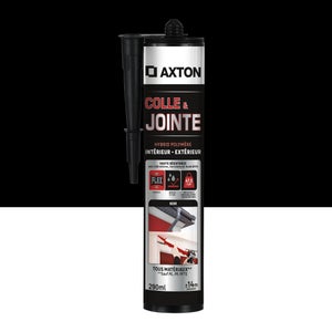 Colle joint int/ext polymere axton noir cartouche 290ml