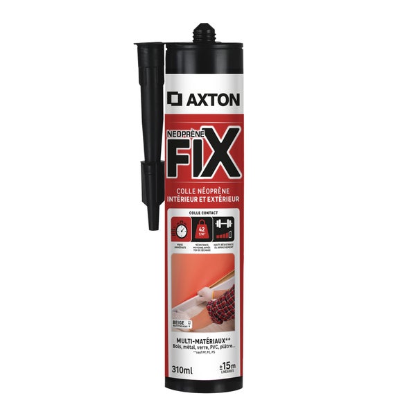 Colle de fixation néoprène tout fixer AXTON, 310 ml