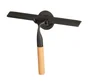 Raclette en acier inoxydable, manche en bambou, noir mat