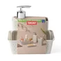 Lot de 4 accessoires à poser TATAY Bohol plastique blanc