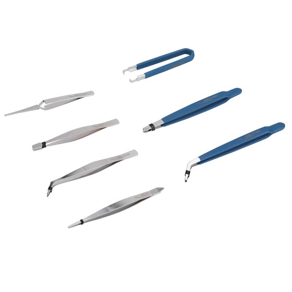 Lot de 7 pinces brucelles precision, DEXTER