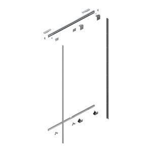Kit rail pour 2 portes coulissantes SPACEO Evo'M L.120 cm