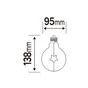 Ampoule led tube crayon R7S 118MM 7,7W=63W 850LM 4000K LEXMAN
