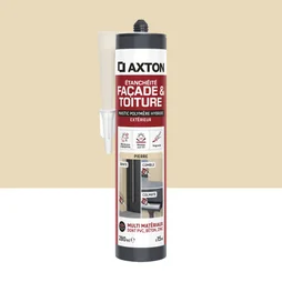 Mastic étanchéite facade/toiture polymère hybride AXTON t.pierre 280ml