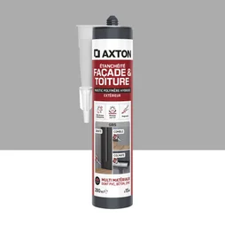 Mastic étanchéite facade/toiture polymère hybride AXTON gris c. 280ml