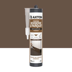 Mastic boiserie/parquet acrylique AXTON chene fonce cartouche 280ml