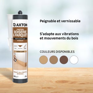 Mastic boiserie/parquet acrylique AXTON chene fonce cartouche 280ml