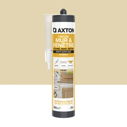 Mastic mur/fenetre acrylique platre/bois/beton AXTON t.pierre c. 280ml