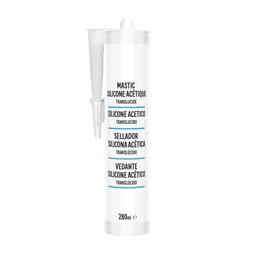 Mastic silicone cuisine/bain transparent 1er prix cartouche 280 ml