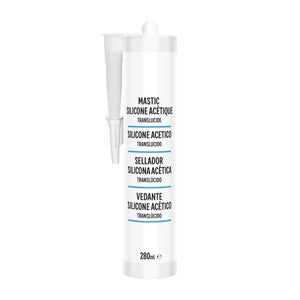 Mastic silicone cuisine/bain transparent 1er prix cartouche 280 ml