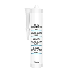 Mastic silicone cuisine/bain blanc 1er prix cartouche 280 ml