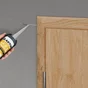 Mastic mur/fenetre acrylique platre/bois/beton AXTON gris cart 280ml