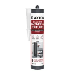 Mastic étanchéite facade/toiture polymère hybride AXTON blanc c. 280ml
