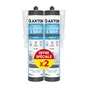 Lot de 2 mastics silicone cuisine/bain blanc AXTON cart 280 ml