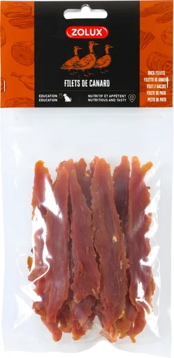 Friandise chien filet de canard 100g