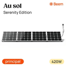 Panneau solaire Beem Serenity, kit de démarrage 420W, installation au sol