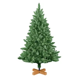 Sapin artificiel interieur vert 150cm 720 brins pvc socle bois mdf 40x40x5cm