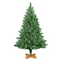 Sapin artificiel interieur vert 150cm 720 brins pvc socle bois mdf 40x40x5cm