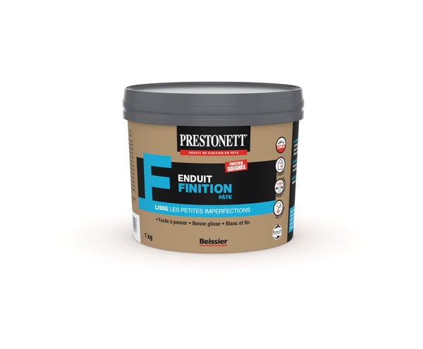 Enduit de lissage en pâte F PRESTONETT blanc 1 kg