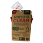 Lot de 4 éponges microfibre recyclées multisurface, LISERÉ VERT