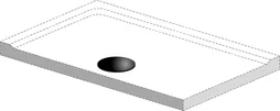 Bonde pour receveur de douche, diam.90 mm, EQUATION
