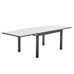 Table de jardin en aluminium rectangulaire 10 personnes Lyra II, gris anthracite, NATERIAL
