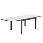 Table de jardin en aluminium rectangulaire 10 personnes Lyra II, gris anthracite, NATERIAL