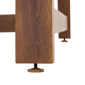 Table 6 personnes en aluminium effet bois et céramique Gaia NATERIAL