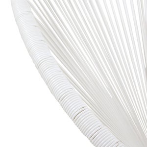 Fauteuil de jardin ACAPULCO en acier et résine blanc