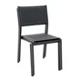 Chaise de jardin en aluminium, Lyra Béta gris anthracite, NATERIAL