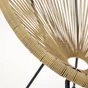 Fauteuil de jardin ACAPULCO en acier et résine effet naturel