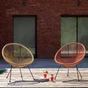 Fauteuil de jardin ACAPULCO en acier et résine effet naturel