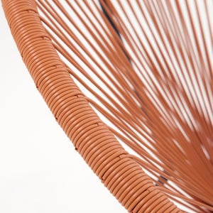 Fauteuil de jardin ACAPULCO en acier et résine terracotta