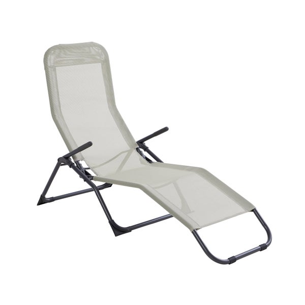 Bain de soleil en acier, 2 potitions, Kroma, vert