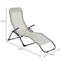 Bain de soleil en acier, 2 potitions, Kroma, vert
